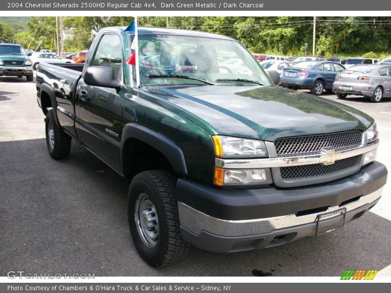 Dark Green Metallic / Dark Charcoal 2004 Chevrolet Silverado 2500HD Regular Cab 4x4