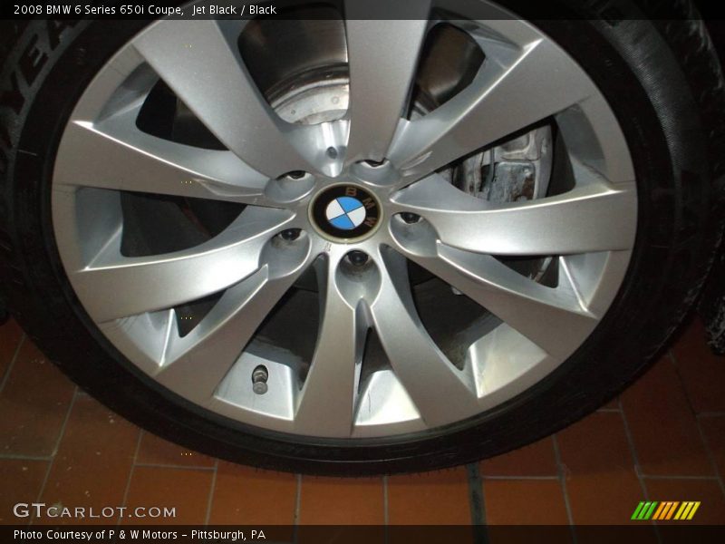 Jet Black / Black 2008 BMW 6 Series 650i Coupe