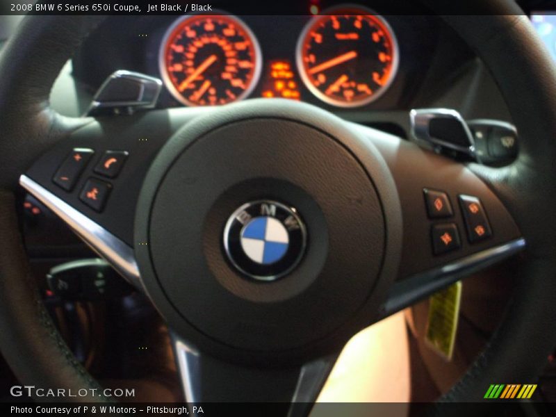 Jet Black / Black 2008 BMW 6 Series 650i Coupe