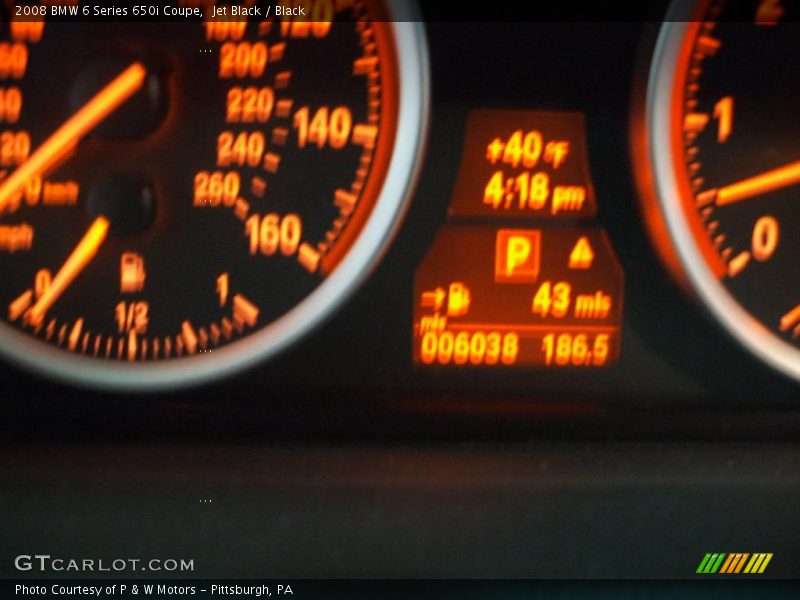 Jet Black / Black 2008 BMW 6 Series 650i Coupe