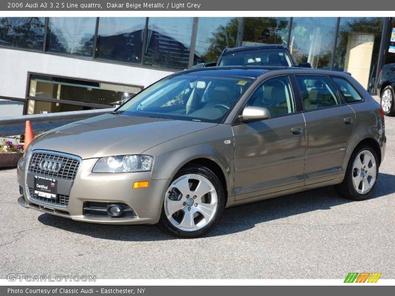 Dakar Beige Metallic / Light Grey 2006 Audi A3 3.2 S Line quattro