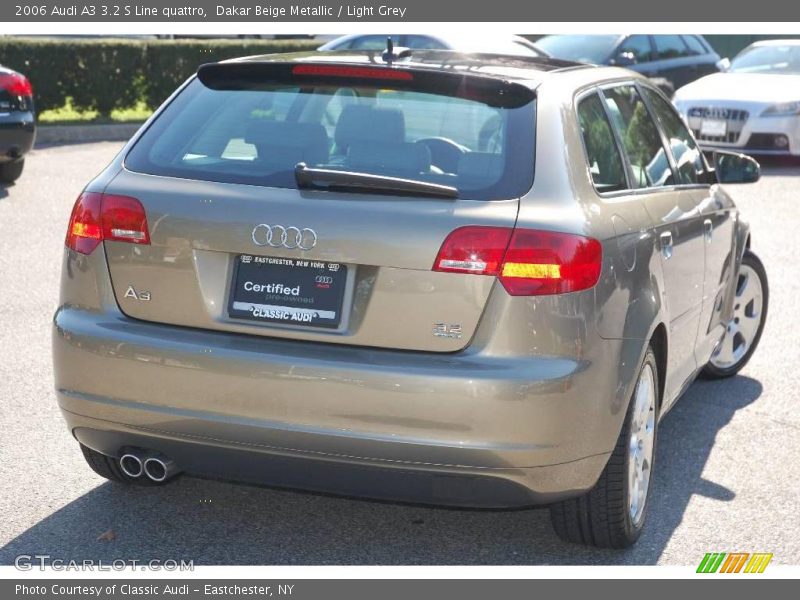 Dakar Beige Metallic / Light Grey 2006 Audi A3 3.2 S Line quattro
