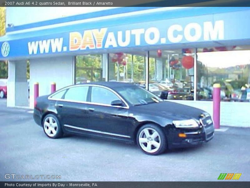 Brilliant Black / Amaretto 2007 Audi A6 4.2 quattro Sedan
