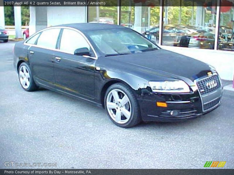 Brilliant Black / Amaretto 2007 Audi A6 4.2 quattro Sedan