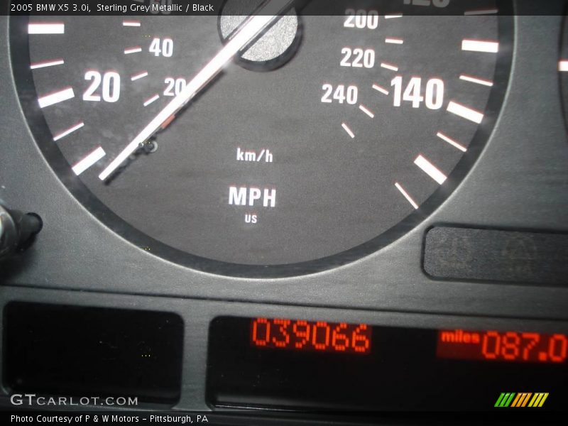 Sterling Grey Metallic / Black 2005 BMW X5 3.0i