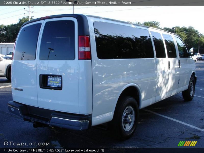 Summit White / Medium Pewter 2008 Chevrolet Express EXT LS 3500 Passenger Van