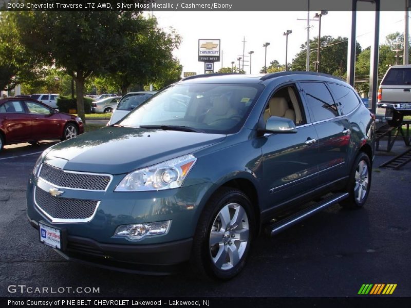 Silver Moss Metallic / Cashmere/Ebony 2009 Chevrolet Traverse LTZ AWD