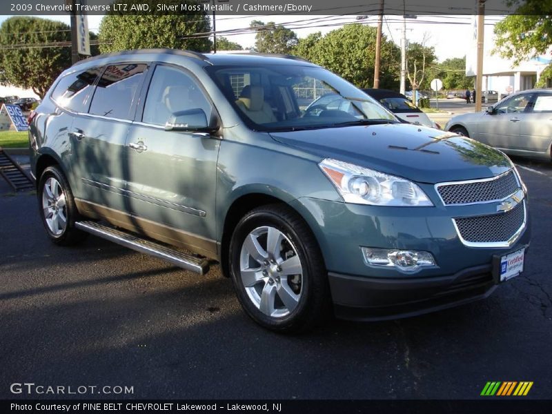 Silver Moss Metallic / Cashmere/Ebony 2009 Chevrolet Traverse LTZ AWD
