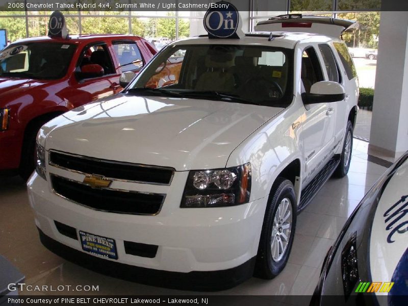 Summit White / Light Cashmere/Ebony 2008 Chevrolet Tahoe Hybrid 4x4