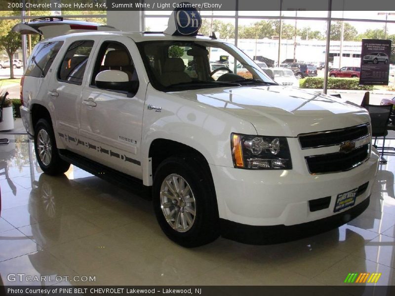Summit White / Light Cashmere/Ebony 2008 Chevrolet Tahoe Hybrid 4x4