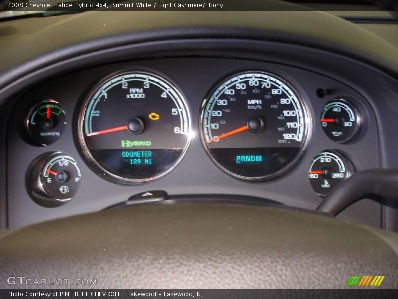 Summit White / Light Cashmere/Ebony 2008 Chevrolet Tahoe Hybrid 4x4