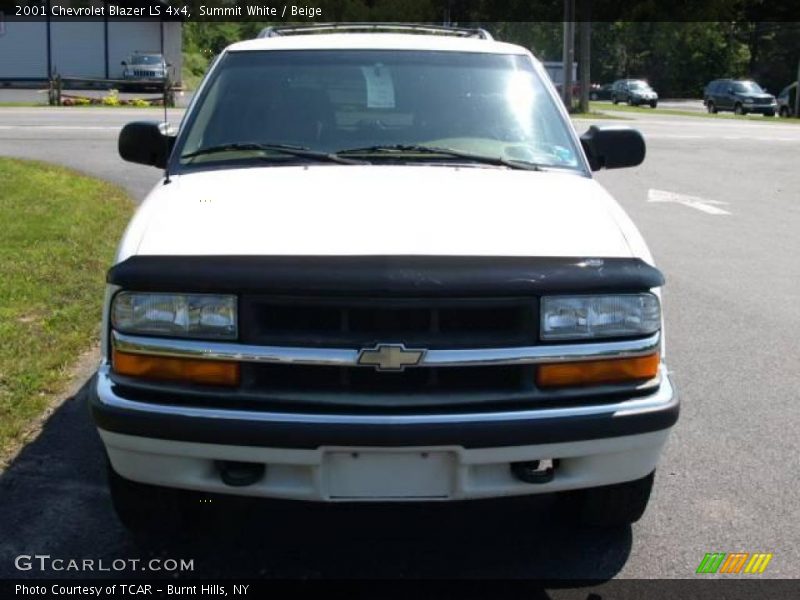 Summit White / Beige 2001 Chevrolet Blazer LS 4x4