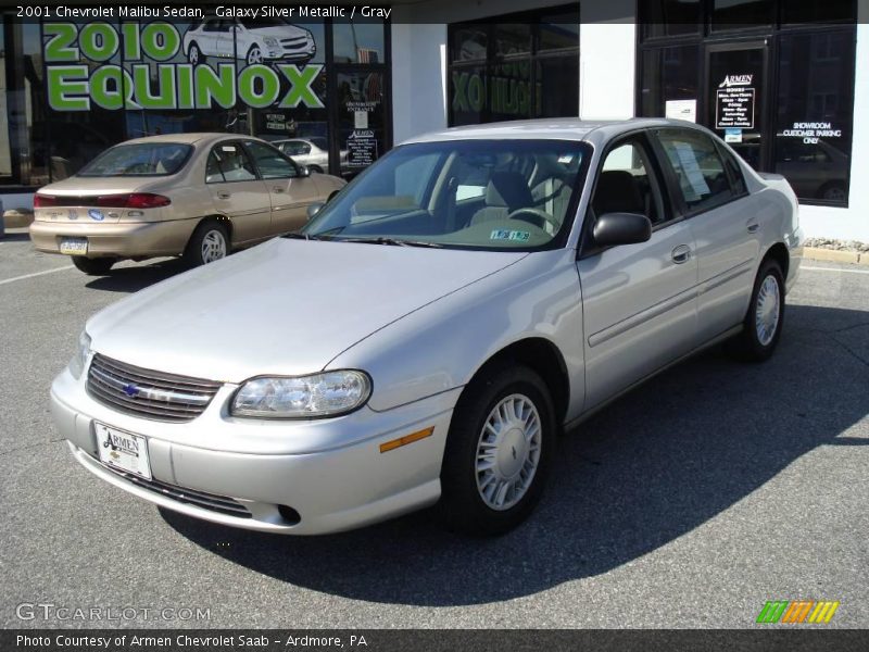 Galaxy Silver Metallic / Gray 2001 Chevrolet Malibu Sedan