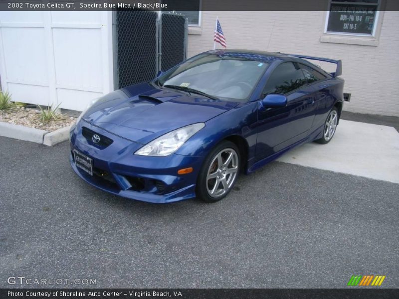 Spectra Blue Mica / Black/Blue 2002 Toyota Celica GT