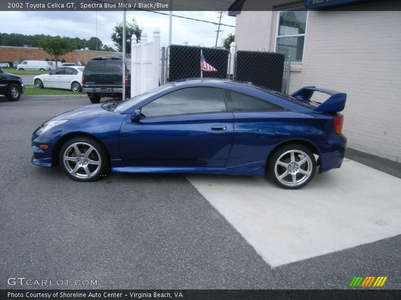 Spectra Blue Mica / Black/Blue 2002 Toyota Celica GT