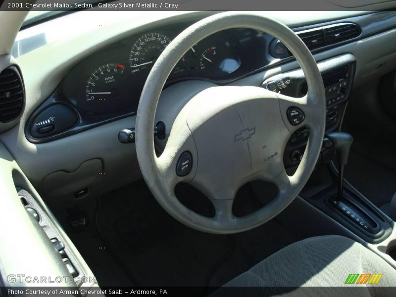 Galaxy Silver Metallic / Gray 2001 Chevrolet Malibu Sedan