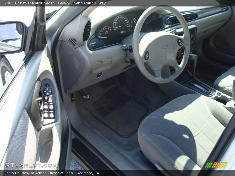 Galaxy Silver Metallic / Gray 2001 Chevrolet Malibu Sedan