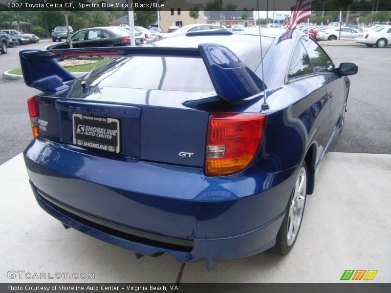 Spectra Blue Mica / Black/Blue 2002 Toyota Celica GT