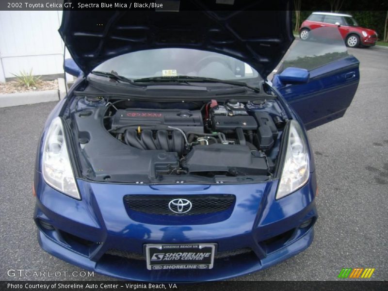 Spectra Blue Mica / Black/Blue 2002 Toyota Celica GT