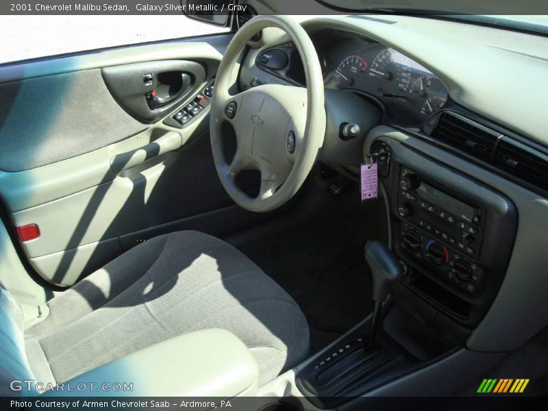 Galaxy Silver Metallic / Gray 2001 Chevrolet Malibu Sedan