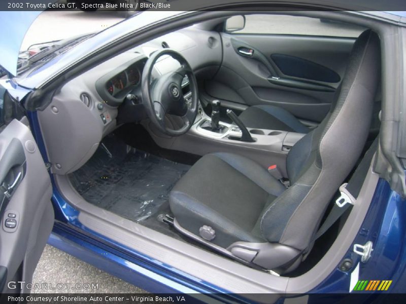Spectra Blue Mica / Black/Blue 2002 Toyota Celica GT