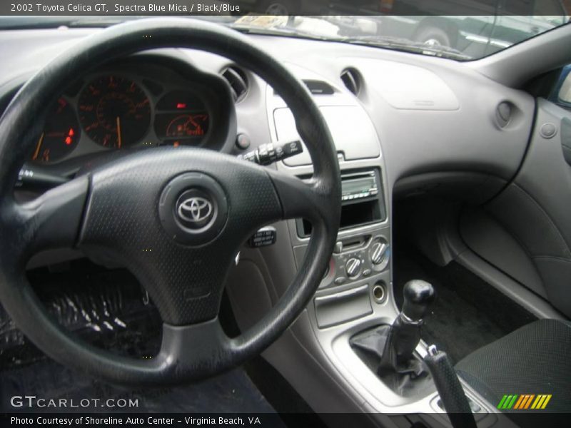 Spectra Blue Mica / Black/Blue 2002 Toyota Celica GT