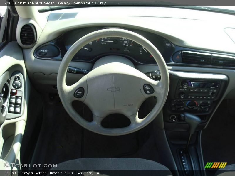 Galaxy Silver Metallic / Gray 2001 Chevrolet Malibu Sedan