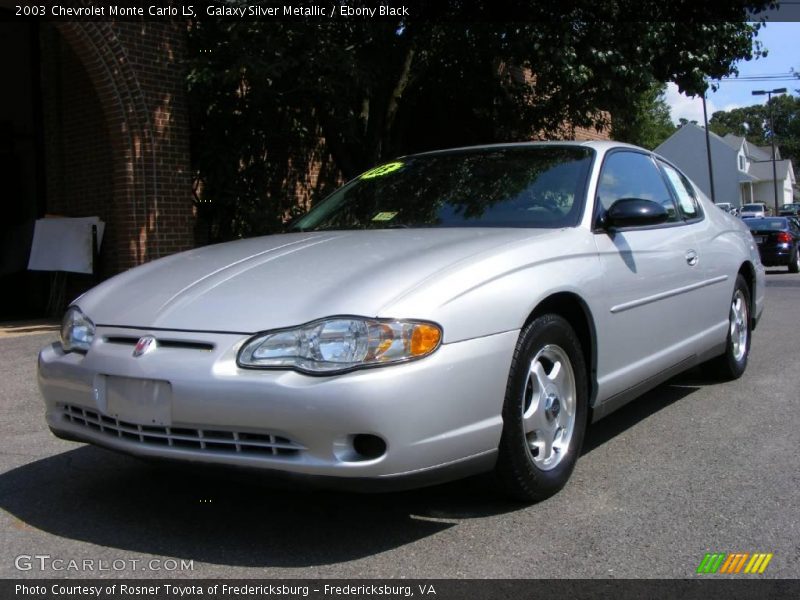 Galaxy Silver Metallic / Ebony Black 2003 Chevrolet Monte Carlo LS