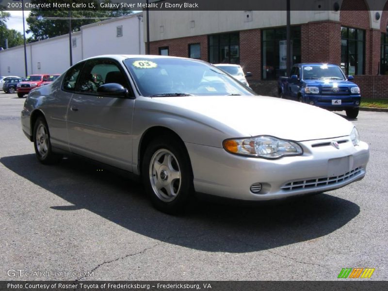 Galaxy Silver Metallic / Ebony Black 2003 Chevrolet Monte Carlo LS