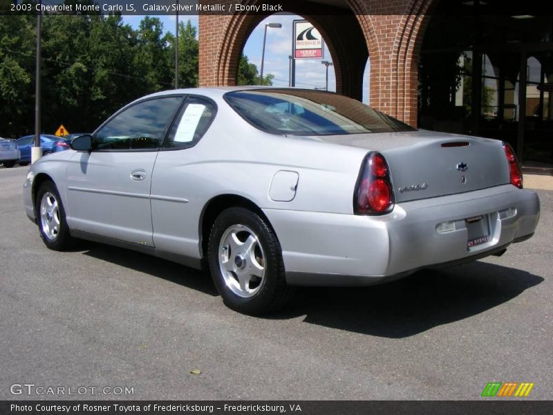 Galaxy Silver Metallic / Ebony Black 2003 Chevrolet Monte Carlo LS