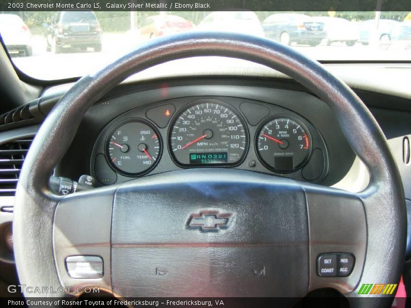 Galaxy Silver Metallic / Ebony Black 2003 Chevrolet Monte Carlo LS