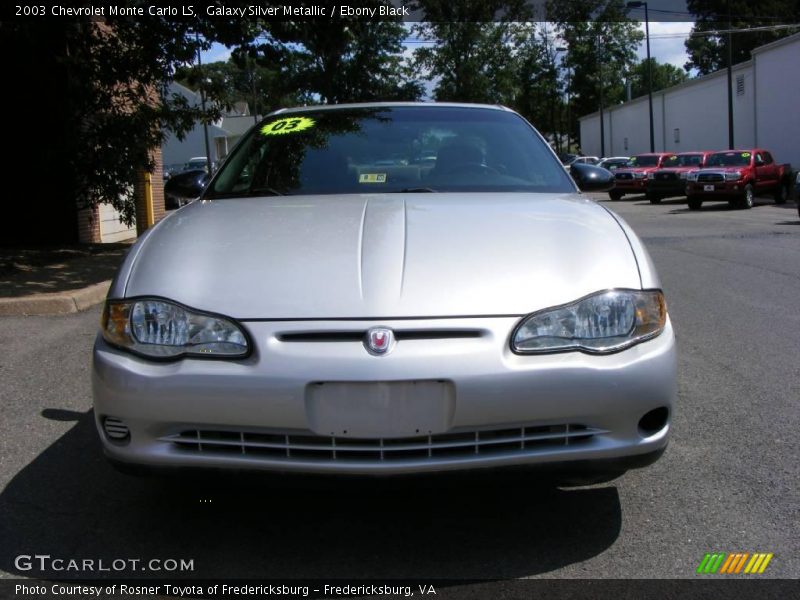 Galaxy Silver Metallic / Ebony Black 2003 Chevrolet Monte Carlo LS