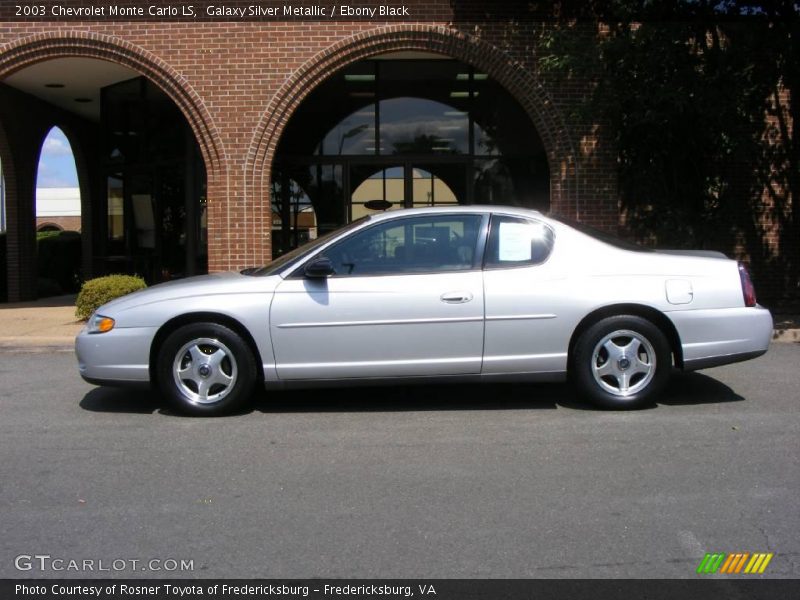 Galaxy Silver Metallic / Ebony Black 2003 Chevrolet Monte Carlo LS
