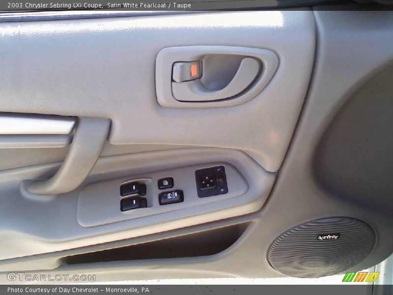 Satin White Pearlcoat / Taupe 2003 Chrysler Sebring LXi Coupe