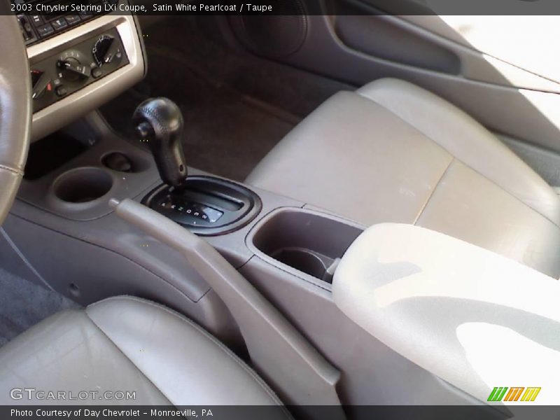 Satin White Pearlcoat / Taupe 2003 Chrysler Sebring LXi Coupe