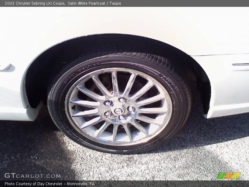 Satin White Pearlcoat / Taupe 2003 Chrysler Sebring LXi Coupe