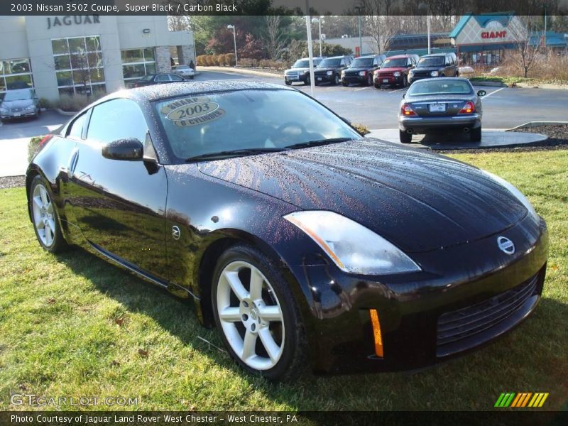 Super Black / Carbon Black 2003 Nissan 350Z Coupe