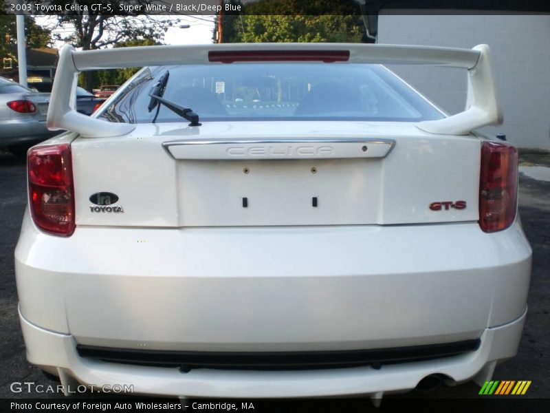 Super White / Black/Deep Blue 2003 Toyota Celica GT-S