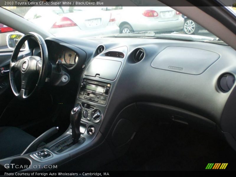 Super White / Black/Deep Blue 2003 Toyota Celica GT-S