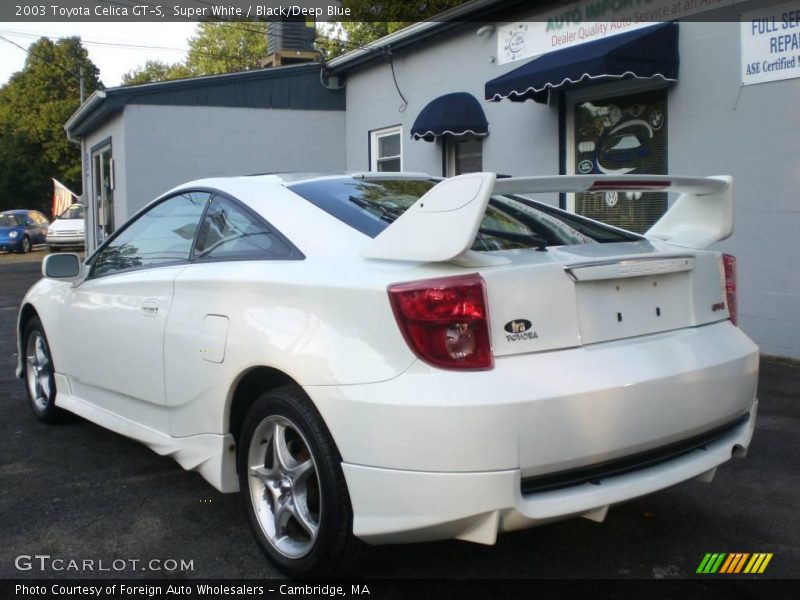 Super White / Black/Deep Blue 2003 Toyota Celica GT-S