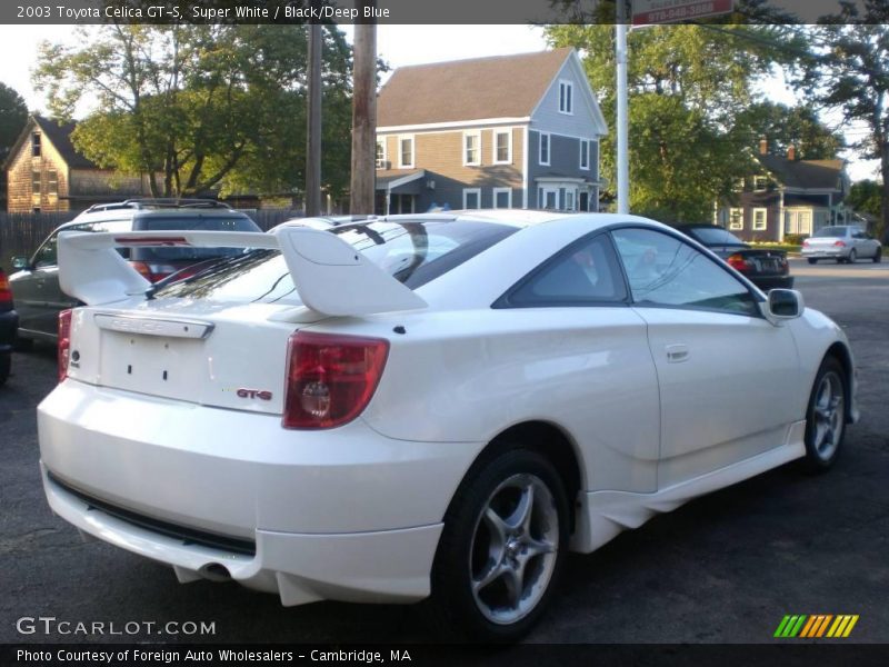 Super White / Black/Deep Blue 2003 Toyota Celica GT-S