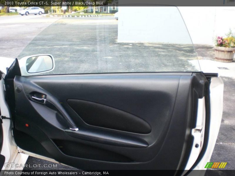 Super White / Black/Deep Blue 2003 Toyota Celica GT-S
