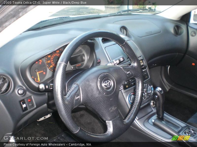 Super White / Black/Deep Blue 2003 Toyota Celica GT-S