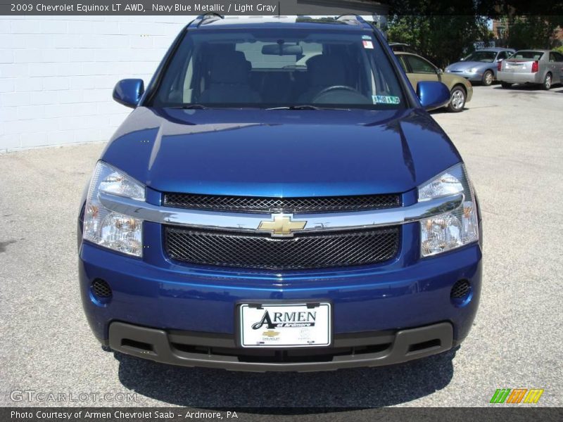 Navy Blue Metallic / Light Gray 2009 Chevrolet Equinox LT AWD