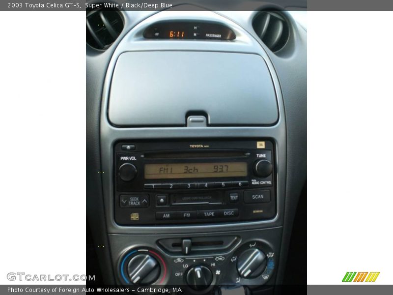 Super White / Black/Deep Blue 2003 Toyota Celica GT-S