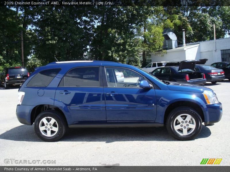 Navy Blue Metallic / Light Gray 2009 Chevrolet Equinox LT AWD