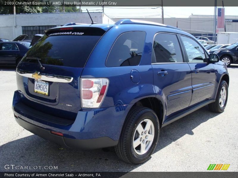Navy Blue Metallic / Light Gray 2009 Chevrolet Equinox LT AWD