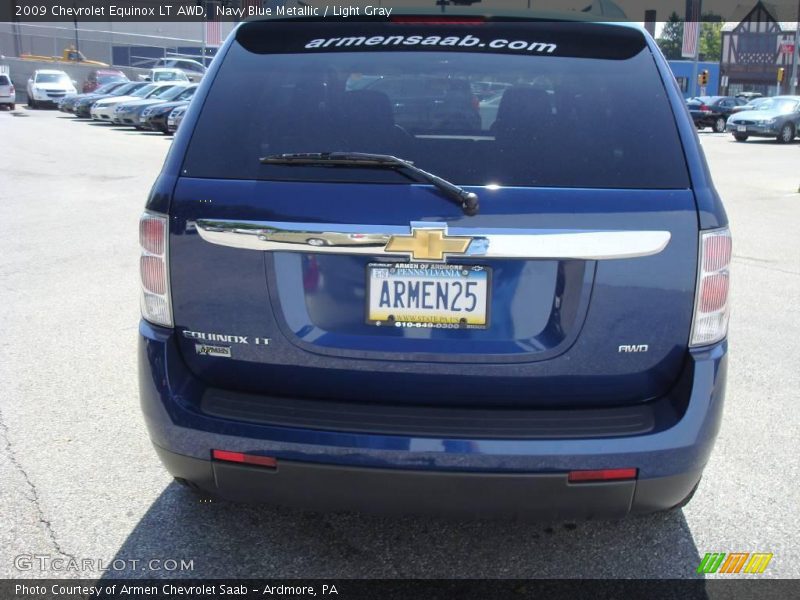 Navy Blue Metallic / Light Gray 2009 Chevrolet Equinox LT AWD