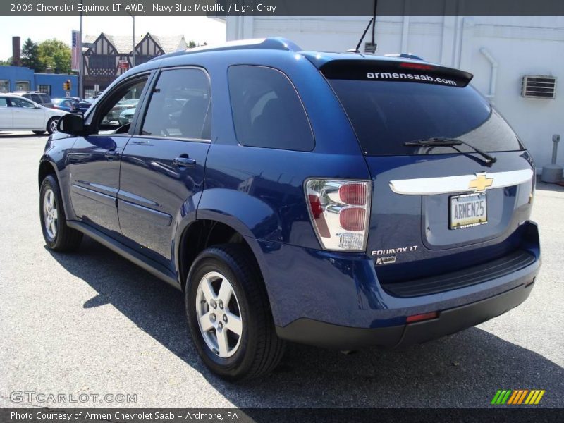 Navy Blue Metallic / Light Gray 2009 Chevrolet Equinox LT AWD