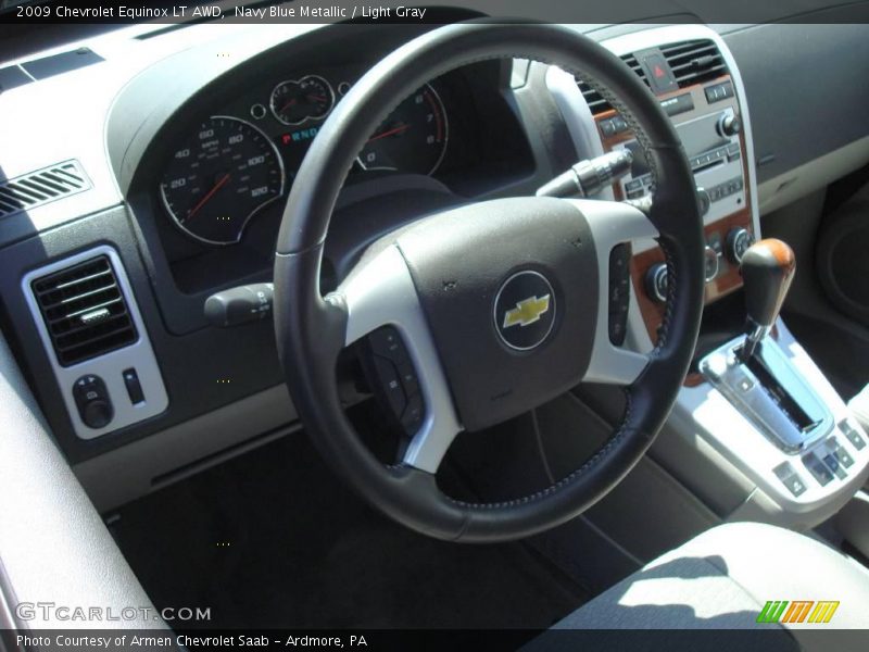 Navy Blue Metallic / Light Gray 2009 Chevrolet Equinox LT AWD